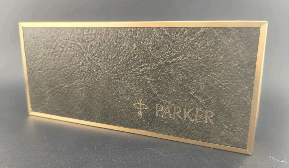 Vintage Parker 75 Imperial Set Classic Empty Double Pen Box Case Red Velvet